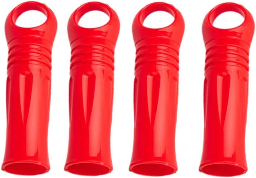 4 Pack 25mm / 1inch Broom Handle End Cap Mop Rod Reaching Pole Handle Grip Clothesline Stick Sleeve Replacement Head Grips for Mop Handles Tube Tail Hanger Repair Parts