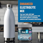 Ener-IV Electrolyte Drink Mix - Electrolytes Powder, Hydration Powder Drink, Hydrate Liquid Mix, Low Sugar Rehydration for Women & Men, Natural Flavors, Non GMO - Mixed Berry, 45 Servings