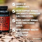 Freshfield Black Seed Oil: Thymoquinone, Premium (Black Cumin Seed Oil, Nigella Sativa) | Cold Pressed | Vegan | Ultra Strength | Pure and 100% Natural. (120 Capsules)