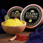 Golden Saffron, Finest Pure Premium All Red Saffron Threads, Grade A+ Super Negin, Non-GMO Verified. For Tea, Paella, Rice, Desserts, Golden Milk and Risotto (50.0 Grams)