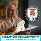 Compact Magnifying Glass with Lights,45X 10X Small Handheld Lighted Magnifier, 3 LED Light Magnifying Glass for Reading Small Prints & Low Vision Seniors Rectangle 1PACK