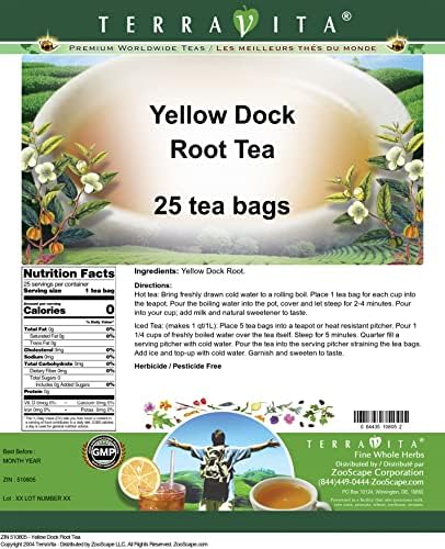 Yellow Dock Root Tea (25 tea bags, ZIN: 510805)