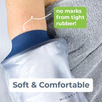 Mighty Well H2O Shield PICC Line Shower Cover – Reusable Waterproof IV & PICC Line Sleeve, Cast & Wound Protector for Upper Arm Showering | Small/Medium
