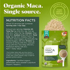 Navitas Organics Maca Powder – 100% Gelatinized Peruvian Maca for Adaptogen Smoothies, Lattes, Baking & More – Energize & Balance - USDA Organic, Non GMO, Vegan, Gluten Free (4oz. Bag, 23 Servings)