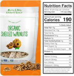 Organic Walnuts Unsalted 2 Pack (2LBS/16oz bags) Natural Shelled Walnut Halves & Pieces | Raw Organic Walnuts | Unsalted For Snacking, Baking, Topping | Non-GMO, No Preservatives