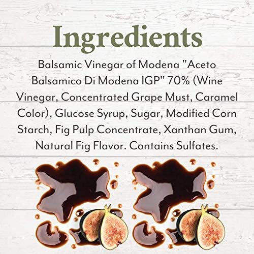 Roland Foods Fig Balsamic Vinegar Glaze of Modena, Specialty Imported Food, 12.84-Ounce