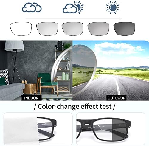 DONGDI Blue Light Blocking Reading Glasses 3 Pack photochromic Readers for Women Men,Anti Glare UV Ray Filter Eyeglasses… (3pack-mix, 1.00)