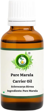 R V Essential Pure Marula Carrier Oil 15ml (0.507oz)- Sclerocarya Birrea (100% Pure and Natural Cold Pressed)
