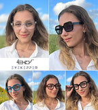 Eyekepper 5-pack Reading Glasses for Women Square Readers Large Frame