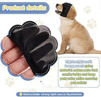 Xuniea Dog Calming Cap Dog Blindfold Shading Eye Cover Pet Anxiety Mask Muzzle Noise Ear Muffs for Noise Cancelling Grooming Anti Car Sickness(Small)
