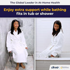 Drive Medical Shower Chair for Inside Tub & Shower, Adjustable Bath Seat with Suction Feet, Non-Slip Stool for Elderly & Disabled, 300 lb Capacity