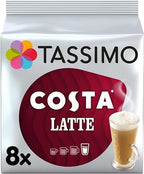Tassimo Costa Latte 4 Pack, 32 T-Discs