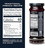 St. Dalfour Blueberry Fruit Spread - 10oz - 100% from Fruit, No Artificial Ingredients, Non-GMO, No Cane Sugars, All Natural - Pack of 3