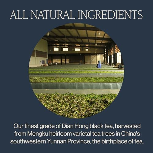 Rishi Tea Golden Yunnan Black Tea - Organic, Loose Leaf Tea, Smooth & Rich Ancient Chinese Tea, Energizing & Caffeinated - 4 Ounces, 14+ Servings