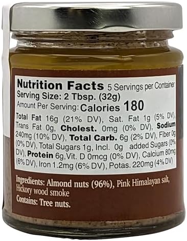 Nutural World - Smooth Smoked Almond spread 6 Oz (170g)