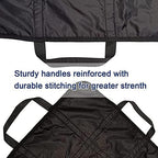 Positioning Bed Pad with Handles 48"×40" Black Transfer Board Slide Sheet Patient Transfer Board Elderly Lifting Devices Draw Sheets Sling Transfer Belt with Handles Reusable Gift