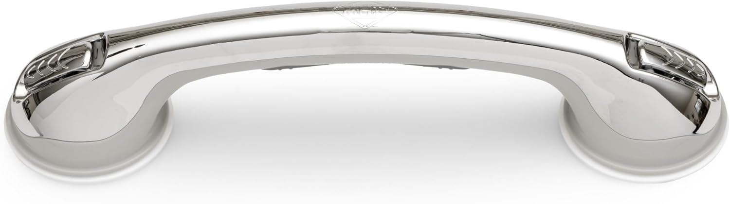 Safe-er-Grip Changing Lifestyles Suction Cup Grab Bars for Bathtubs & Showers; Safety Bathroom Assist Handle, Chrome, 16 inches