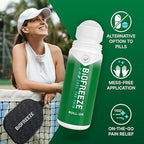 Biofreeze Roll On Pain Relief for Knee, Neck, Hip, Joint, Shoulder, & Simple Backache, Arthritis Pain Reliever, Sore Muscle Relief, Roll On Menthol Gel 3 Fl Oz (Pack of 3)