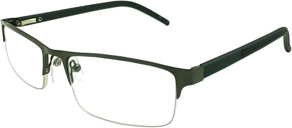 Half Rim Photochromic Gray Readers Mens Womens Reading Glasses