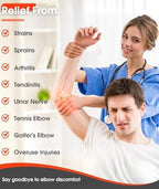 Elbow Brace for Cubital Tunnel & Ulnar Nerve Support – Adjustable Night Splint for Tennis Elbow, Tendonitis & Nerve Pain – Comfortable Elbow Stabilizer for Men & Women Fit Most