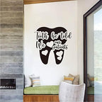 Tooth Be Told We Love Our Patients Quote Decal Dental Office Waiting Room Gift for Dentists Removable Vinyl Wall Sticker BD849 (M 15x15inch, Black)