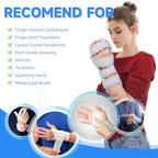 Fanwer Stroke Resting Hand Splint Left&Right, Hand Brace Splint for Stroke Patients - Functional Night Immobilizer Wrist Finger Brace Support for Straightening Fingers, Arthritis, Carpal Tunnel Syndrome (Right)