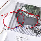 Tarsus (Ver.3) Evil Eye 7 Knot Lucky Bracelets Adjustable Red String Amulet for Women Men
