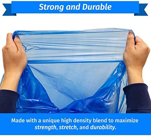 Reli. SuperValue 40-45 Gallon Recycling Bags | 100 Count | Blue Trash Bags