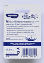Wisdom Fresh Effect Dental Wood-Count, Pack of 4, 400-Count