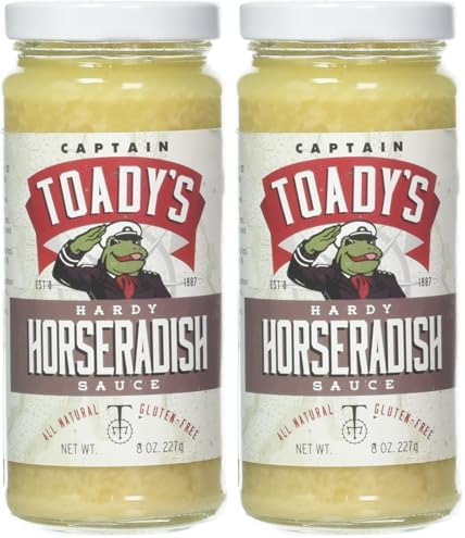 Captain Toady's Hardy Horseradish Sauce (8 oz.) (Pack of 2)