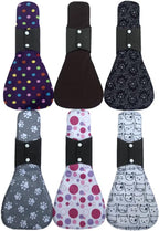 MUMBABY 6 Pieces 16inch Ultra-deep Sleep Overnight Charcoal Bamboo Mama Cloth/ Menstrual Pads/ Reusable Sanitary Pads