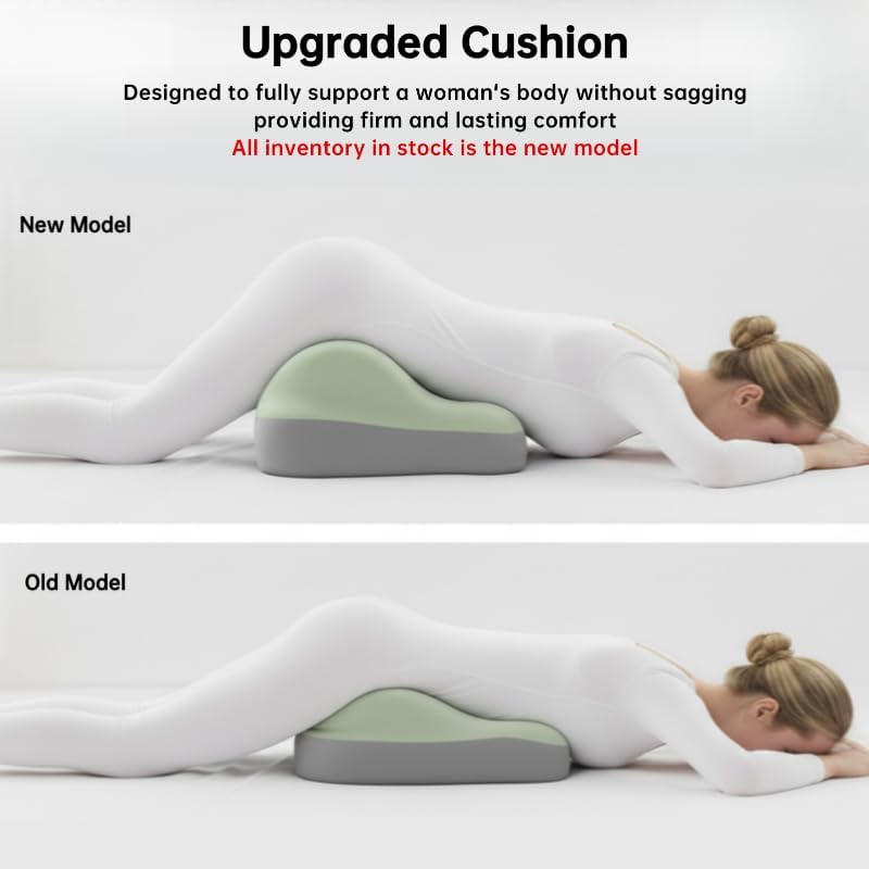 Butt Cushion for Couples Pregnant Women Enhanced Supporting Model Furniture Pillow Support Pillowcase Suitable for Home Use, Ideal for Sitting and Lying, Pillow Modern and Simple Style (Green)