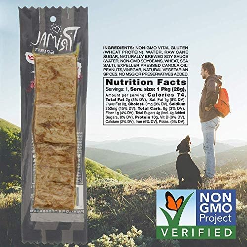 Primal Strips Meatless Vegan Jerky, Thai Peanut, 1 Ounce (Pack of 24)
