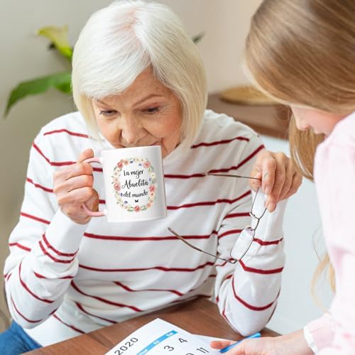 Cabtnca Abuelita Mothers Day Gifts, La Mejor Abuelita Del Mundo Mug, Gifts for Grandma In Spanish, Abuela Gifts In Spanish, Regalos Para Abuelita, Abuela Christmas Gift, 11Oz