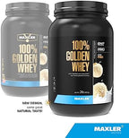 Maxler 100% Golden Whey Protein - 24g of Protein per Serving - Whey Protein Powder for Pre Post Workout - Fast-Absorbing Whey Concentrate, Isolate & Hydrolysate Blend - Vanilla Ice Cream 2 lb