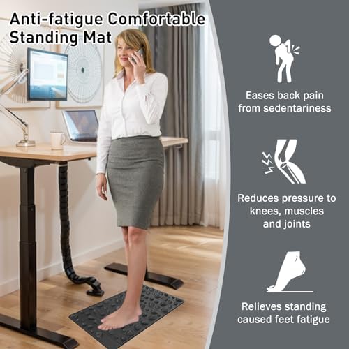 Portable Feet Acupressure Mat, Foldable Foot Massager Mat, Pressure Point Massage Pad, Anti Fatigue Office Standing Desk Pad, Stand Up Pad, Relieve Foot Pain