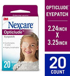 Nexcare Opticlude Eyepatch, Regular Size, Contoured for Fit, Brown, 20 Count (Pack of 3)