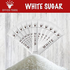 Office Roast White Sugar Sticks Pack - Sweeteners for Coffee, Tea & Beverages – Includes White Cane Sugar – Convenient, Individually Wrapped Packets (100 Count Total)