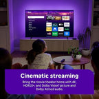 Roku Ultra - Ultimate Streaming Player - 4K Streaming Device for TV with HDR10+, Dolby Vision & Atmos - Bluetooth & Wi-Fi 6 - Rechargeable Voice Remote Pro with Backlit Buttons - Free & Live TV