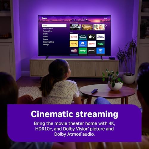 Roku Ultra - Ultimate Streaming Player - 4K Streaming Device for TV with HDR10+, Dolby Vision & Atmos - Bluetooth & Wi-Fi 6 - Rechargeable Voice Remote Pro with Backlit Buttons - Free & Live TV