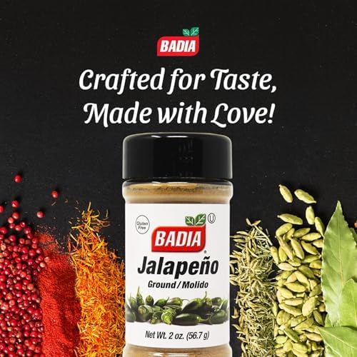 Badia Ground Jalapeno, 2 oz – Green Chili Powder Jalapeño Spice - Zesty Flavor, Medium Heat for Tacos, Meats, Salsa & Chili