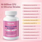 Womens Probiotic 90 Billion CFU 12 Strains Formulated for Women, PH Balance, Vaginal, Urinary & Feminine Health, Boost Immune, Digestive & Gut Support, Gluten & Soy Free, 30 Vegetarian Capsules