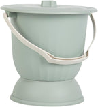 Potty Pot, Portable Bedpan, 4.5L Night Commode Bucket, Chamber Pot, Spittoon Urinal with Lid for Children Bedroom, Green