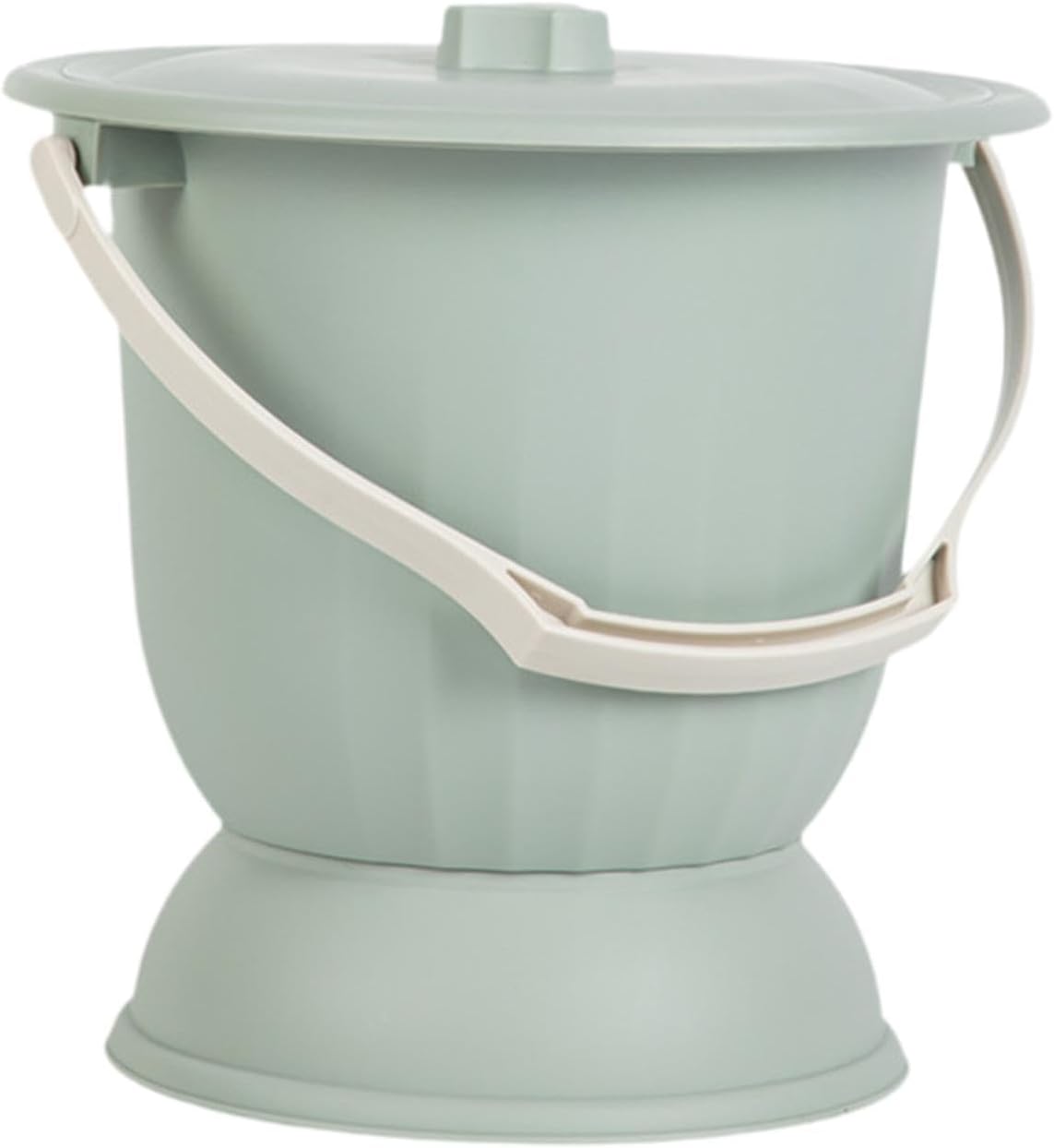 Potty Pot, Portable Bedpan, 4.5L Night Commode Bucket, Chamber Pot, Spittoon Urinal with Lid for Children Bedroom, Green