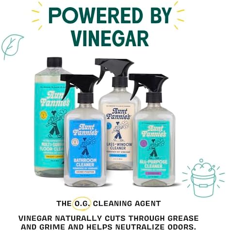 Aunt Fannie's Natural Cleaning Vinegar Wipes, Multipurpose Surface Cleaner, Eucalyptus Scent, 35 Count (Pack of 1)