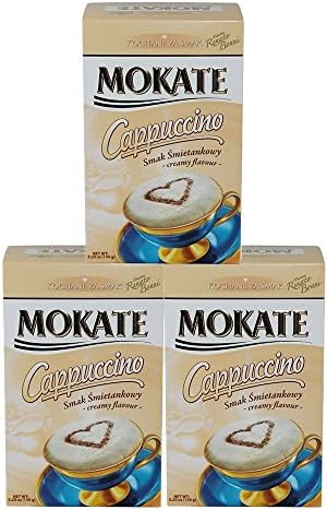 Mokate Cappuccino Cream Flavor, 150g/5.3oz (Pack of 3)