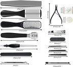 36 in 1 Pedicure Kit, Professional Pedicure Tools Foot Rasp Foot Dead Skin Remover for Home & Salon Care