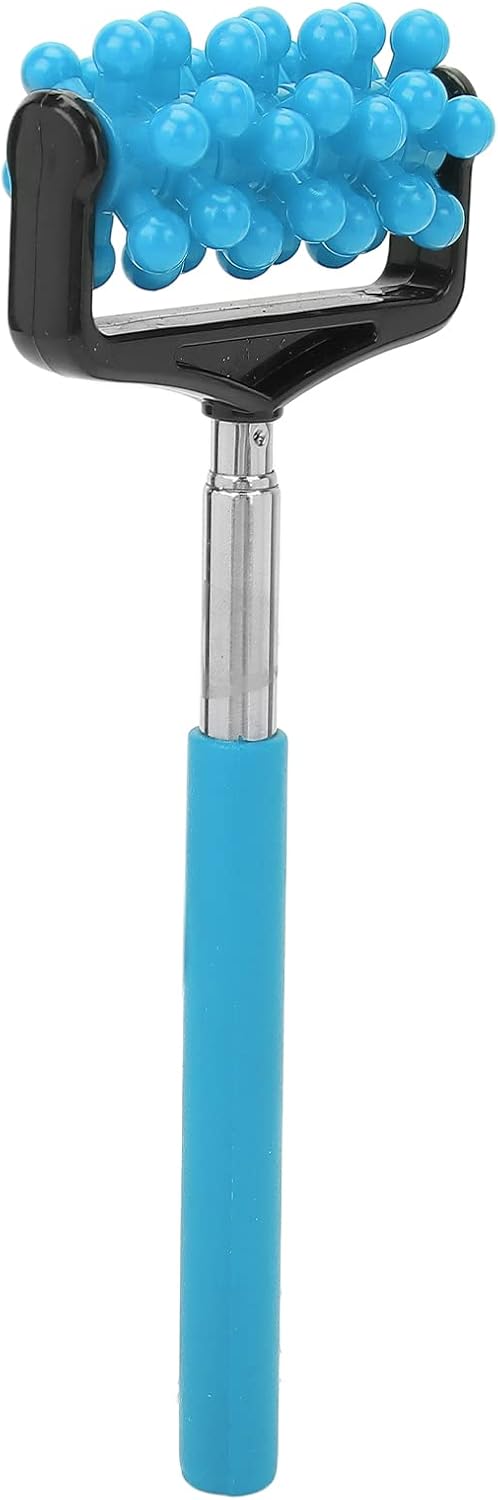 Ymiko Massage Stick, Yoga Massage Stick for Men and Women Granular Body Massage Tool Telescopic Roller Massage Stick Home Neck Leg Back Body Massage Stick(Sky Blue)