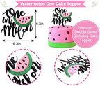 Watermelon Cake Topper - One in a Melon Birthday Cake Topper, Summer Baby First Birthday Cake Topper, Birthday Party Supplies, Photo Decoration Props, Birthday Party Gifts