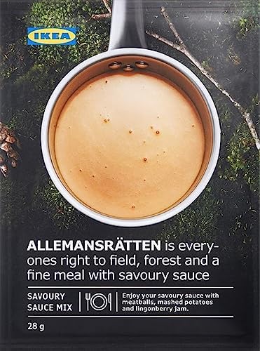 IKEA 703.543.09 ALLEMANSRÄTTEN 1.0 Oz. Mix (Pack of 5) for Swedish Meatball Cream Sauce; Mix with Spices Like Green Peppercorn, Herbs Like Thyme or Your Favorite Mustard; Make Your Sauce More Exciting